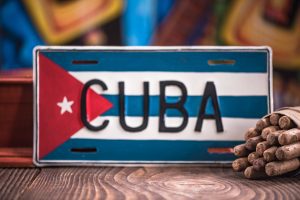 Travel to Cuba concept, related items